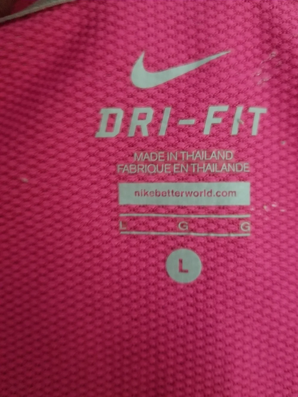 Nike Women's Hot Pink Short-Sleeve Dri-FIT Tee